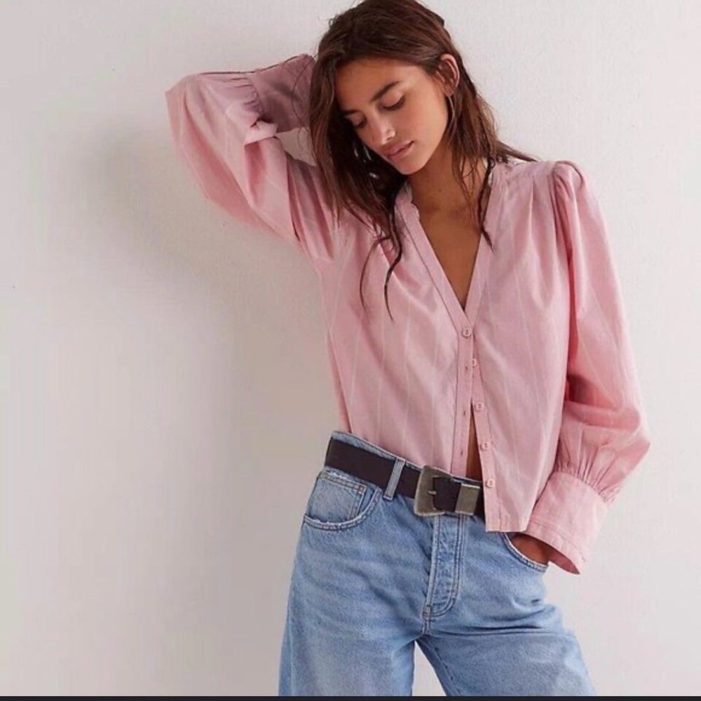 Free People We The Free Farmhouse Fresh Shirt
Blouse Top - Picture 4 of 7